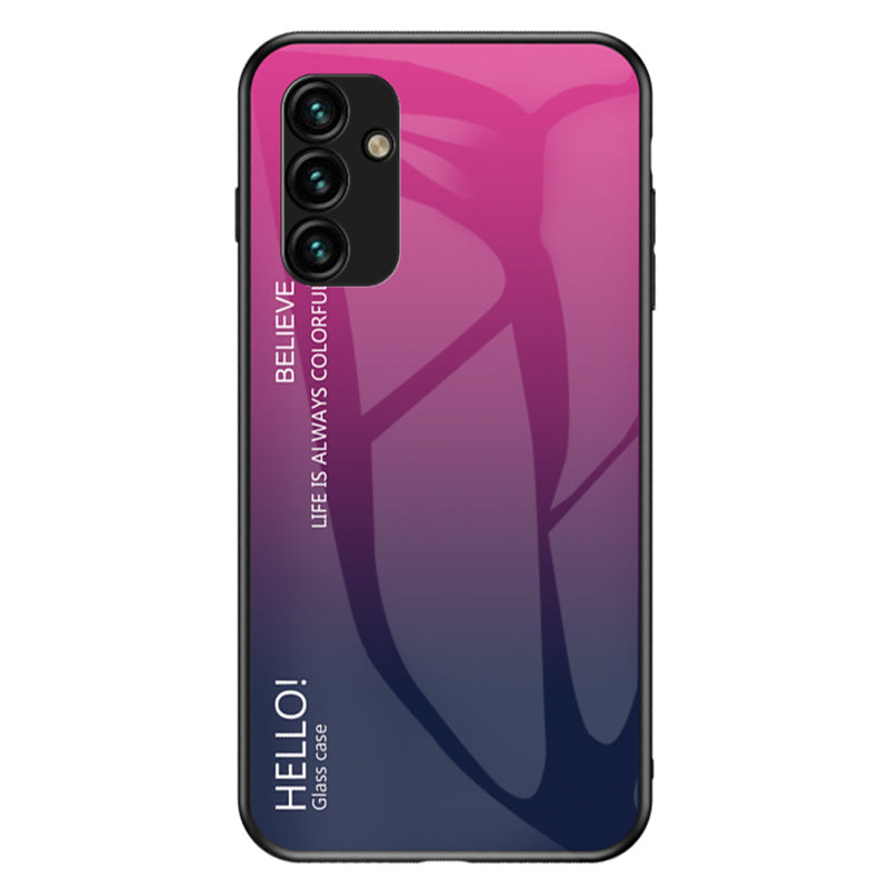 For Samsung Galaxy A34 5G Gradient Color Drop-proof Phone Case Tempered Glass PC TPU Protective Case For Samsung Galaxy A34 5G Gradient Color Drop-proof Phone Case Tempered Glass PC TPU Protective Case